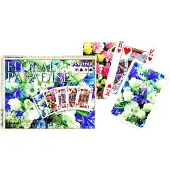 Piatnik Flower Paradise Blue Spielkarten – Doppeldeck