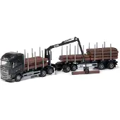 Emek Volvo FH/750 Holztruck mit Kran, Schwarz