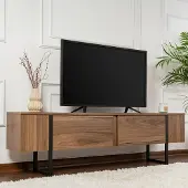 Dmora TV-Möbel Colzate 180x29,5x50h cm Braun, ein Regal