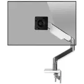 Humanscale M10 Monitor Tischhalterung Klemme, schräg, weiß (M10CMWBTB)
