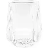 Mulex 4er Pack Wassergläser Gläser Trinkgläser Set geriffeltt 430ml transparent