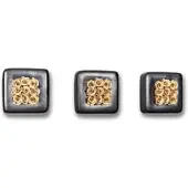 Flowerbox 3er-Set Infinity-Bloom Chest - anthrazit/champagne - 16x16 cm