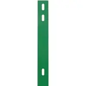 GAH Alberts Alberts 970666 Flacheisen, zur Befestigung von Doppelstab-Gittermatten an Zaunpfosten, grün kunststoffbeschichtet RAL 6005, 660 x 40 mm