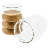 Mulex 2-Teilig Glas Wave Cocktail Kaffeegläser - 300 ml