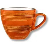Wilmax Tasse 300 ml Orange Porzellan, 6er Set