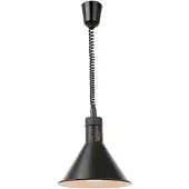 Kbs Heizlampe Infrarot schwarz Eloxiert mit Leuchtmittel 275x275x250 mm