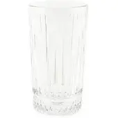 Almina Elisa 6 Tlg. Trinkgläser-Set Longdrinkgläser mit Riffle Design 300 ml