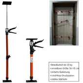 Helo Türspanner Zargenspanner Türfutterstrebe Teleskop Stütze Spanner 50-115cm 2x rot