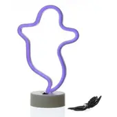 SATISFIRE LED Neonlicht GESPENST Geist Neonschild Leuchtfigur USB Batterie 29cm