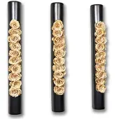 Flowerbox 3er-Set Infinity-Bloom bigTube - anthrazit/champagne - 65x7,5 cm