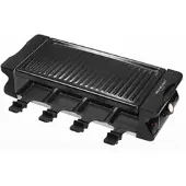 Michelino Raclette Grill 1200 W für 8 Personen, 74,5 x 20 x 14,1 cm, Antihaft-Beschichtung