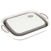 San Ignacio KINVARA – Klappbares Schneidebrett mit Sieb, 40 x 29 cm