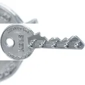 Boltze Garderobe Schlüsselleiste Aluminium silber L.26 cm