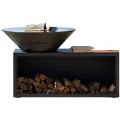 Grill'Chic traditioneller Feuerkorb Stahl 83 anthrazitgrau Doppelwanne