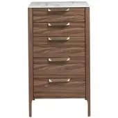 AC ANGEL CERDÁ Angel Cerdá Chiffonier 7039 in Walnuss / Stahl / Weiß – (B)60 x (H)107 x (T)45 cm | Gr.: onesize