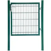 Aileenstore Gartentor Zauntor Einfahrtstor Stabmattenzaun Flügeltor Grün 2000 x 1000 mm