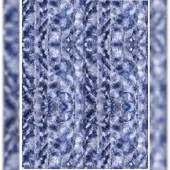 Arsvita Flauschvorhang 140x200 Meliert blau - weiß - silber