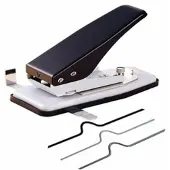 VEPATIM Daumenlochstanze Halbkreisstanzung Breite 20mm Tiefe 10mm inkl. 50 Kalenderhaken