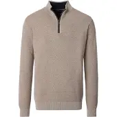 Casamoda Halfzip Pullover Structure Beige