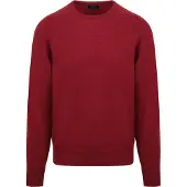 William lockie  O-Auschnitt Pullover Lammwolle rot