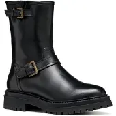 Geox D Iridea D Leder Damen Schwarz Stiefel