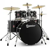 Premier Revolution 22" 5-teiliges Schlagzeug-Bundle Schwarz