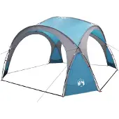 vidaXL Seitenzelt mit Dach Blau 410 x 410 x 250 cm Polyester und Stahl