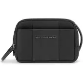 Piquadro Kulturbeutel Brief2 Beauty Case With Wide Opening Nero