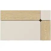 Vente-unique Wandschreibtisch mit 3 Türen – Beige und Natur – LYNATO