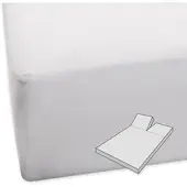BETTWARENSHOP Molton Split Schonbezug für Matratzen-Topper 180x200 cm