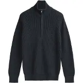 Mela London Rippstrick Troyer UDAI Pullover Black Schwarz Baumwolle Nachhaltig