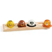Djeco Ball'n'Co Holzpuzzle Wilde Tiere 4 Teile