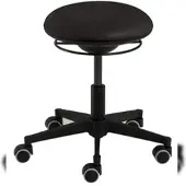 Mayer Sitzmöbel , Drehhocker mit 3D-Sitzelement 1353, Schwarz, recyceltes Polyester, 1353_03_30317