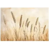 WALLARENA Fototapete Pampasgras in Beige | Gr.: 300 x 210 cm