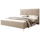 Lookway POLSTERBETT AURORA II 140x200 mit Bettkasten Boston Trufa
