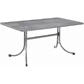 Mwh Universal Gartentisch - Material: Metall, Farbe: Eisengrau, Maße: 145 cmx90 cmx74 cm; 879005