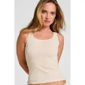 Hunkemoller Damen Singlet Basic Weiß