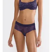 Triumph Slip "Body Make-Up Illusion Lace" florale Stretch-Spitze, glatter Bund, Mikrofaser, nahtlos