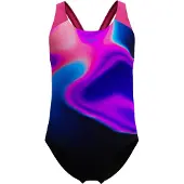 Speedo - Kid's Digi Placement Splashback - Badeanzug Gr 152 bunt