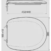 Sanit 56.052.01..0000 WC-Sitz 1800 (ecoline) Thermoplast