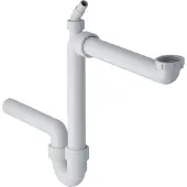 Geberit Rohrbogengeruchsverschluss für ein Spülbecken Abgang horizontal G1 1/2x50