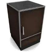 Glutos Küchenofen HH 03 S | 7 kW | Braun | Scharnier rechts