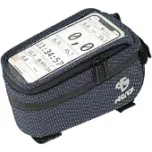 NC-17 Connect Smartphone Tasche für Oberrohr Klettverschluss, Blau - Punkte