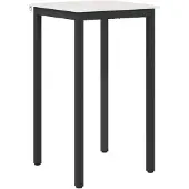 vidaXL Bartisch Weiß 60 x 60 x 105 cm Massives Kiefernholz