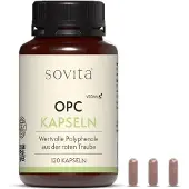 Sovita beauty sovita OPC Kapseln - 350 mg aus hochwertigem Traubenkernextrakt vegan 120 St