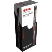 Rotring 1904756, Ausziehbarer Gelschreiber, Schwarz, Burgund, 0,5 mm
