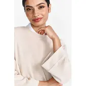 Rich & royal Sweatshirt "Tencel peached Shirt", modische Kurzarmsweatshirt