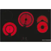 Bosch Serie 4 PKH811BB1D, Schwarz, Integriert, 80 cm, Keramik, Glaskeramik, 4 Zone(n)