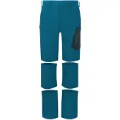 TROLLKIDS Preikestolen Double Zip-Off Kinder Wanderhose blau 140