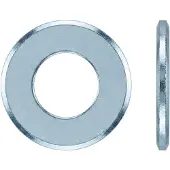 Industrial Quality Supplies DIN 125 Flache Scheibe Stahl B 46mm galvanisch verzinkt mit Fase Form B 25 Stk